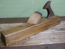 Rare 18th Century New England Yellow Birch Skewed Panel Raising Plane picture