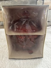 RARE Vintage Jeannette Glass Harvest Grape Amberina Red Candy Dish NEW IN BOX picture