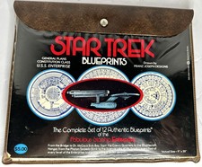Vintage Star Trek USS Enterprise Blueprints Complete 12 Sheet Set 1975 picture