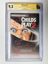 Child’s Play 2 TPB CHUCKY Signed BRAD DOURIF ALEX VINCENT CHRISTINE ELISE CGC picture