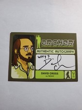 Archer Seasons 1-4 Autograph Card A12 of David Cross as Noah Rare Inscription SP picture