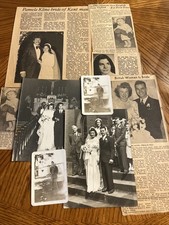 Vintage WWII WW2 Wedding Photos Newspaper Clippings Family Members 1940s - 1960s picture
