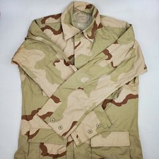Vintage Military 3 Color Desert Camo Combat Coat Sz Medium XLong Made In USA picture