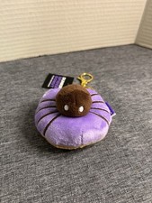 Dunkin Donuts Spider Donut Plush Keychain Halloween Purple 2026 Brand New picture