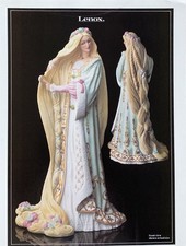 1986 LENOX Fine Porcelain RAPUNZEL A Work of Art Vintage PRINT AD picture