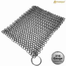 Cast Iron Scrubber 316 L Stainless Steel Skillet Cleaner (15 X 15cm) picture