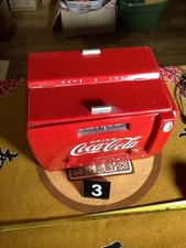 #3 Coca-Cola Old-Tyme Cooler Cassette Radio OTR-1949 Soda Red Cooler  picture