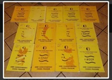 13 BOOK LOT MILITARY APID ARMY CORRESPONDENCE COURSE PROGRAM SUBCOURSE MANUALS picture