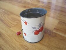 Apple Picture Sifter Vintage Turn Red Wood Knob picture