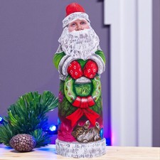 Wooden carved Santa Claus figurine 11