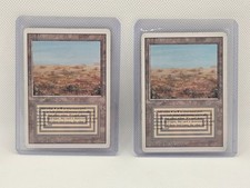MTG 2 x Scrubland Revised edition rare dual land Black White picture