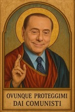 5x Santino Silvio Berlusconi The Knight Anti Communists Satire Funny Meme picture