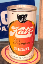 1969 KATZ STRAIGHT STEEL PULL TAB BEER CAN ASSOCIATED 3 CITY EVANSVILLE EMPTY picture