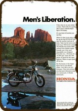 1971 HONDA SUPER SPORT CB350 K2 Motorcycle VntLook DECORATIVE REPLICA METAL SIGN picture