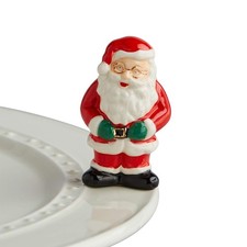 Hand-Painted Miniature Father Christmas Santa Claus Figurine - Holiday Decor A22 picture