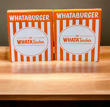 Whataburger WHAT A Teacher Table Tents - Celebrate Your Favorite Teacher 2 Tents picture