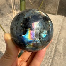 246g Natural Labradorite With Hypersthene Sphere Crystal Mineral Healing picture