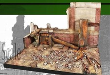 1:35 Resin Ruins Large Platform Factory (30 * 22cm) Unpainted Scene Collectible picture
