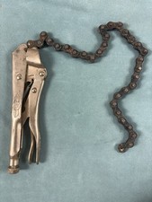 Vintage Petersen DeWitt Vise Grip 20R Locking Chain Wrench Clamp USA Tool picture