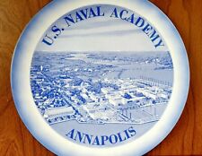 Annapolis Plate Vtg Souvenir Blue Transfer 8.25