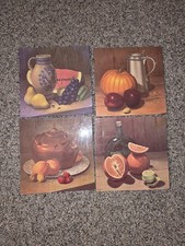 4 Vintage Stapco N.Y. Still Life Hall Hangings / Decor. Alton S. Tobey? picture