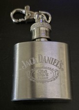 *ULTRA RARE* Jack Daniels Flask No. 7 VTG Keychain picture