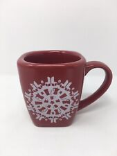 Starbucks 2004 Red Christmas Snowflake Holiday Coffee Cup Mug New Retired A134 picture