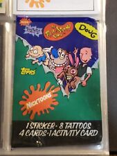 Nicktoons Complete Set Topps 1993 Trading Cards Rugrats Doug Ren & Stimpy, Promo picture