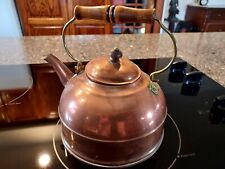 Vtg.  Copper Tea Kettle Paul Revere Ware, Rome NY. Never Used. Stored For Years. picture