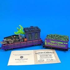 Hawthorne Village Haunted Ghost Train Raise the Dead Gondola Tender HO Purple picture