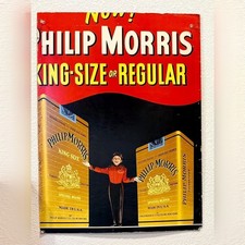 Vintage Philip Morris Cigarette Advertising Sign Johnny Bellhop picture