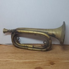 VTG WWII Japan Army Trumpet Horn Bugle Imperial Japanese USED Brass WOW picture