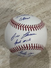 SUPER RARE Jose Canseco FCK MLB SELIG CAN FCK HIMSELF STAT SIGNED AUTO BASEBALL picture