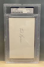 Ted Lyons Signed Index Card PSA DNA Slabbed Auto Autograph Chicago White Sox picture