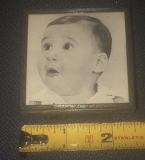 Antique Raimond Sterling Silver 2.5” x 2.5” Photo Frame with Black Velvet Easel picture