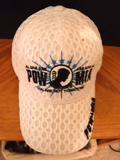 POW-MIA Ball Cap, White with Black Letters,  From Massive collection. picture