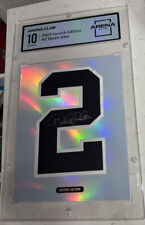 Derek Jeter autographed signed Yankees Jersey Number Arena Club Slab Gem 10 Rare picture