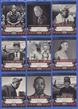 2012 Panini Americana Military Elite Set (10) Eisenhower Tuskegee Whitfield WW2 picture