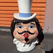 Vintage Creative Balloons Helium Tank Head Topper Carnival Circus Display 1970s picture
