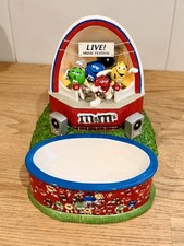 2005 Dept 56 M&M Rock N Roll Party Lighted Stage Candy Dish Music Festival WORKS picture