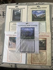 Lot of 5 Passport To Your National Parks Official Stickers Yosemite, Crater Lake picture