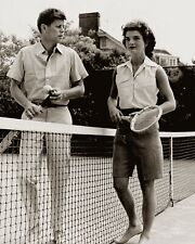 1954 SENATOR JOHN F KENNEDY & JACKIE Tennis PHOTO at Hyannesport (168-b) picture