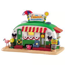 RETIRED 2019 LEMAX AMERICANA Village - OUR SUMMER PARADISE Camper Light Up picture