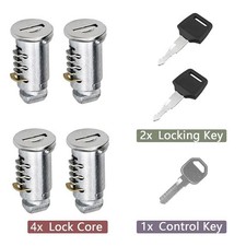 4 Pack  Key Replacement For Thule Lock Cores Thule Key Cylinder Roof Rack Lock picture