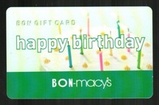 BON-MACY'S Happy Birthday 2003 Gift Card ( $0 ) RARE picture