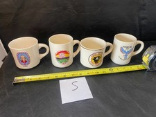 vintage Boy Scout Mugs lot of 4 Order Arrow w/ Region Twelve Koshare Indian Kiva picture
