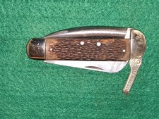 Vintage Schrade Walden NY USA 735 Marlinspike Sailor Rigging Pocket Knife picture