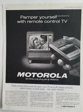 1962 Motorola Television TV pamper yourself with remote control vintage  ad  picture