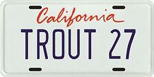 Mike Trout California Angels rookie CA License plate picture