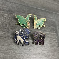 OM OotM Odyssey of the Mind Pin Set LOT ~ (4 Pins) Assorted Dragons  picture